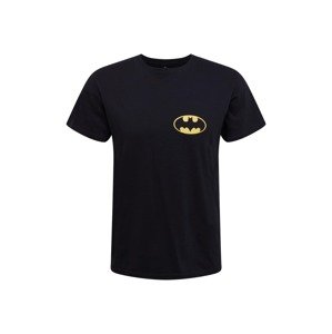 Mister Tee Tričko 'Batman Chest'  žlutá / černá