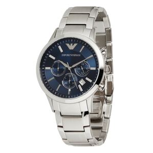 Emporio Armani Analogové hodinky 'AR2448'  stříbrná / noční modrá