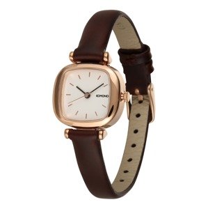Komono Analogové hodinky 'Moneypenny'  hnědá / růžově zlatá / bílá