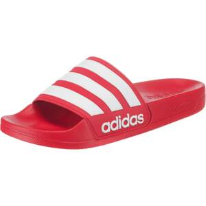 ADIDAS PERFORMANCE Plážová/koupací obuv 'Adilette'  bílá / červená