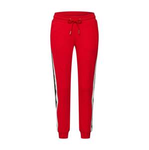 Urban Classics Kalhoty ohnivá červená / černá / bílá