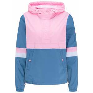MYMO Přechodná bunda  kouřově modrá / světle růžová / bílá