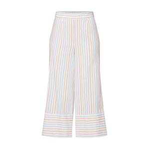 VERO MODA Kalhoty se sklady v pase 'Stripy NW'  mix barev / bílá
