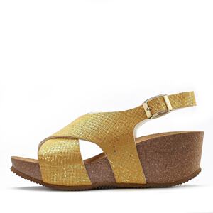 LASCANA Páskové sandály  zlatě žlutá