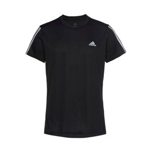 ADIDAS PERFORMANCE Funkční tričko 'Running 3-Streifen'  bílá / černá