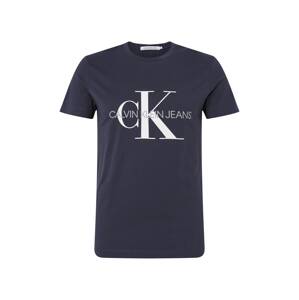 Calvin Klein Jeans Tričko tmavě modrá / šedá / bílá