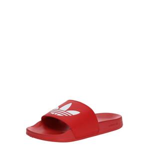 ADIDAS ORIGINALS Plážová/koupací obuv 'Adilette Lite' červená / bílá