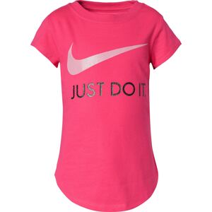 Nike Sportswear Tričko  stříbrná / pink / černá