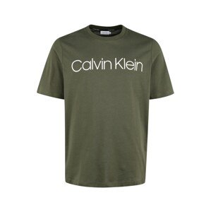 Calvin Klein Big & Tall Tričko  olivová / bílá