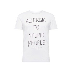 EINSTEIN & NEWTON Tričko 'Allergic T-Shirt Bass'  černá / bílá