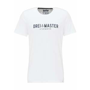 DreiMaster Vintage Tričko  bílá / černá