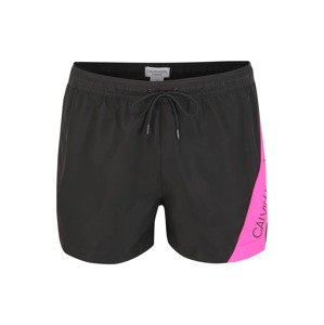 Calvin Klein Swimwear Plavecké šortky 'SHORT DRAWSTRING'  černá