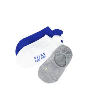 FALKE Ponožky 'Cool Kick'  bílá / šedá / královská modrá