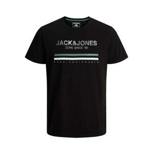 JACK & JONES Tričko  bílá / opálová / černá