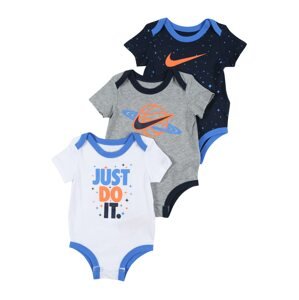 Nike Sportswear Dupačky/body  námořnická modř / šedý melír / bílá / oranžová