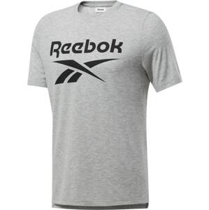 Reebok Sport Funkční tričko 'Workout Ready Supremium'  černá / světle šedá