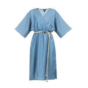 DreiMaster Vintage Letní šaty  modrá džínovina