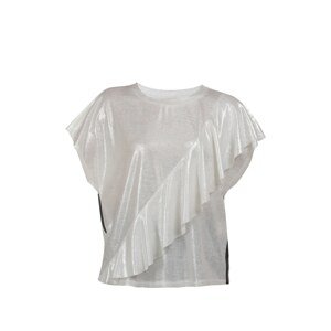 MYMO T-Shirt  stříbrná / černý melír