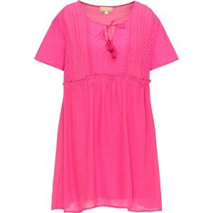 MYMO Letní šaty  svítivě růžová