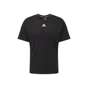 ADIDAS PERFORMANCE T-Shirt  černá / bílá