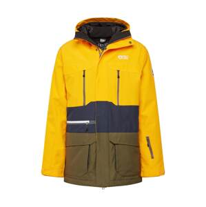 Picture Organic Clothing Outdoorová bunda  zlatě žlutá / tmavě modrá / olivová