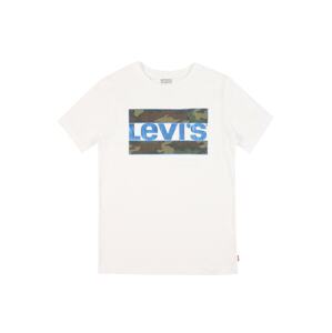 LEVI'S Tričko  bílá / modrá / khaki