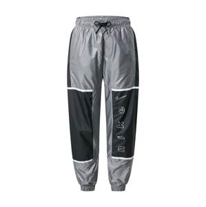 Nike Sportswear Kalhoty  černá / bílá / stříbrně šedá