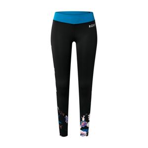 ROXY Sportovní kalhoty  černá / tmavě modrá / růžová