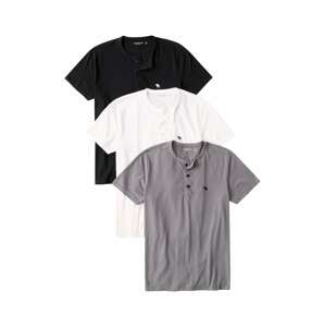 Abercrombie & Fitch Shirt  šedá / černá / bílá