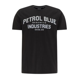 Petrol Industries T-Shirt  černá / světle šedá