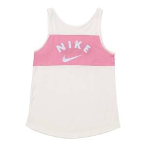 NIKE Sportovní top  pink / bílá