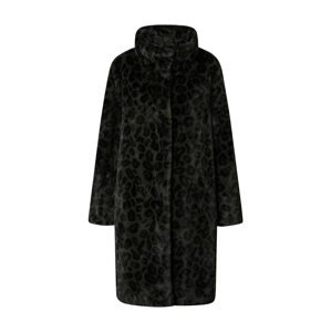 s.Oliver Zimní kabát  černá / khaki