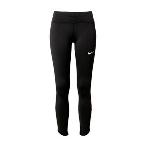 NIKE Sportovní kalhoty  černá / bílá / pink