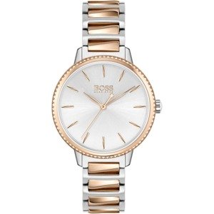 BOSS Casual Analogové hodinky 'SIGNATURE'  růžově zlatá / stříbrná / bílá