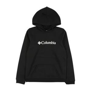 COLUMBIA Sportovní mikina černá / bílá