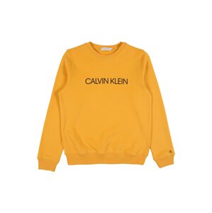 Calvin Klein Jeans Mikina 'INSTITUTIONAL LOGO'  žlutá