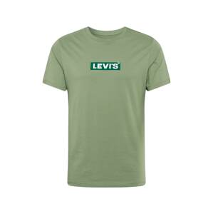 LEVI'S Tričko 'BOXTAB '  zelená / trávově zelená / bílá
