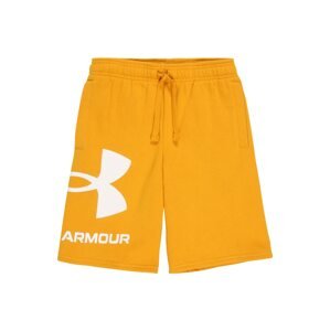 UNDER ARMOUR Sportovní kalhoty  žlutá / bílá