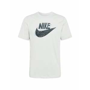 Nike Sportswear Shirt 'HAND DRAWN '  královská modrá / bílá / světle šedá