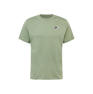 Nike Sportswear Tričko  zelená / bílá / černá