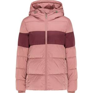 MYMO Zimní bunda  růžová / bordó