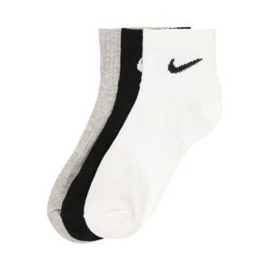NIKE Sportovní ponožky 'Everyday Lightweight'  šedá / černá / bílá