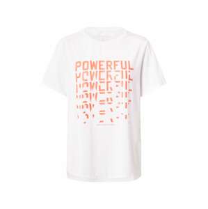 Superdry Funkční tričko 'Tech Touch'  bílá / tmavě oranžová