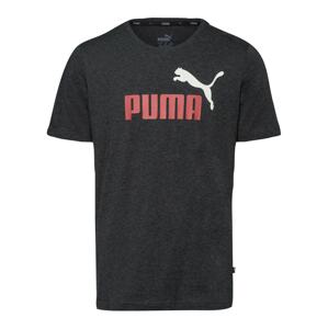PUMA Funkční tričko  tmavě šedá / bílá / červená