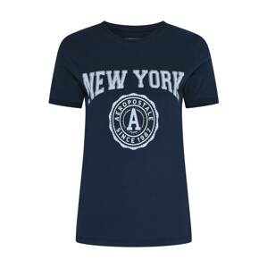AÉROPOSTALE Tričko 'New York' námořnická modř / bílá