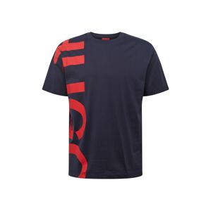 HUGO Tričko 'DAWS211'  námořnická modř / červená