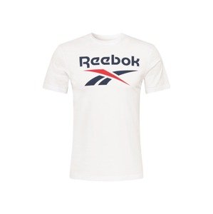 Reebok Sport Funkční tričko  bílá / noční modrá / melounová