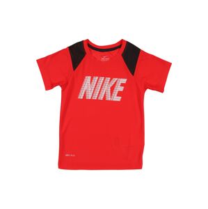 NIKE Funkční tričko  červená / černá / bílá