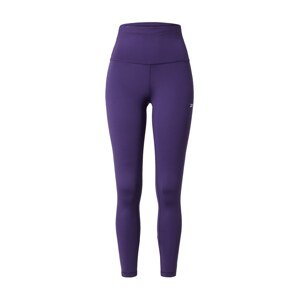 Reebok Sport Sportovní kalhoty  tmavě fialová / bílá