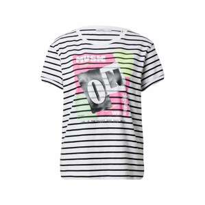 EDC BY ESPRIT T-Shirt  bílá / černá / pink / světle žlutá / světle zelená